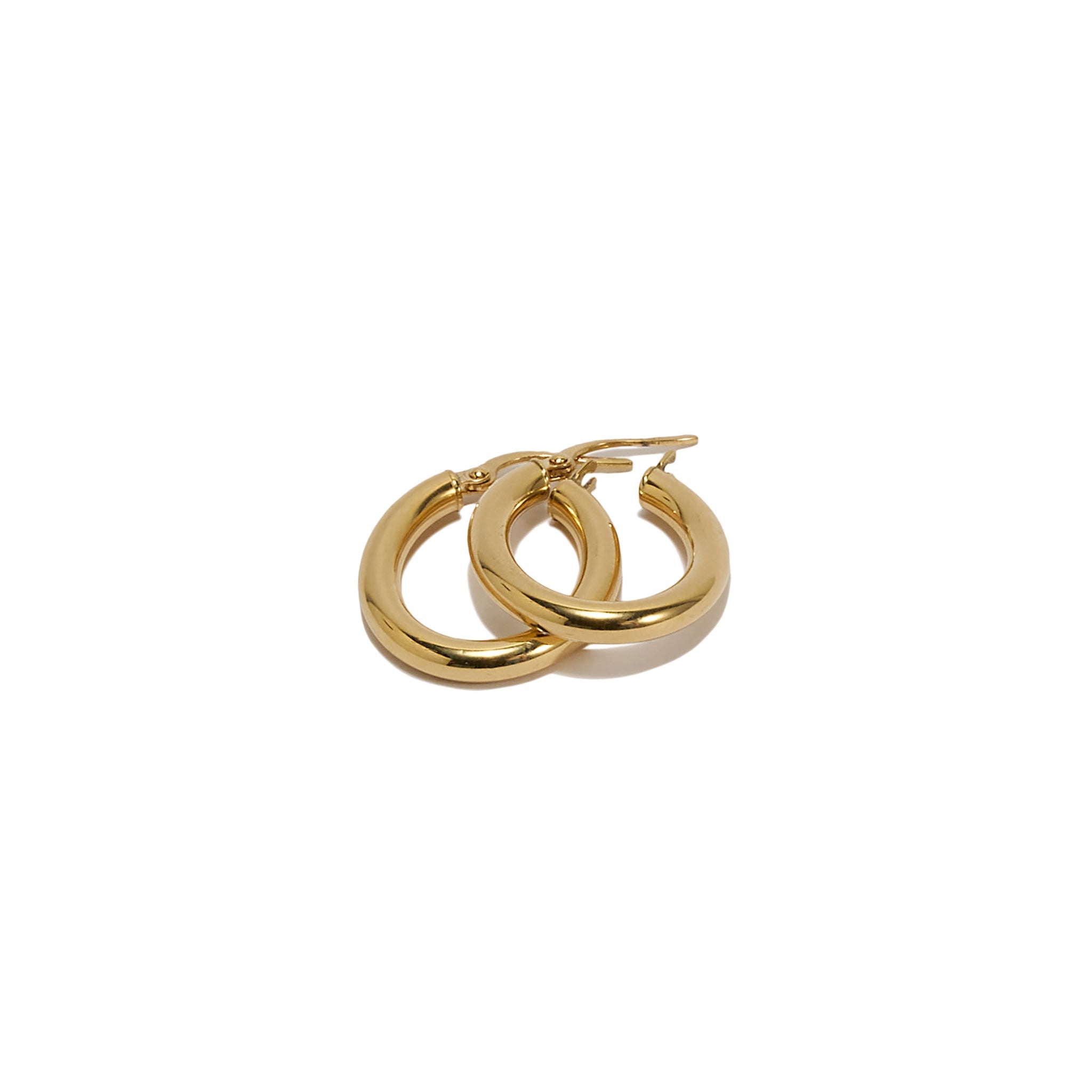 Chunky Oval Hoop Earrings - Abra Jewellery -