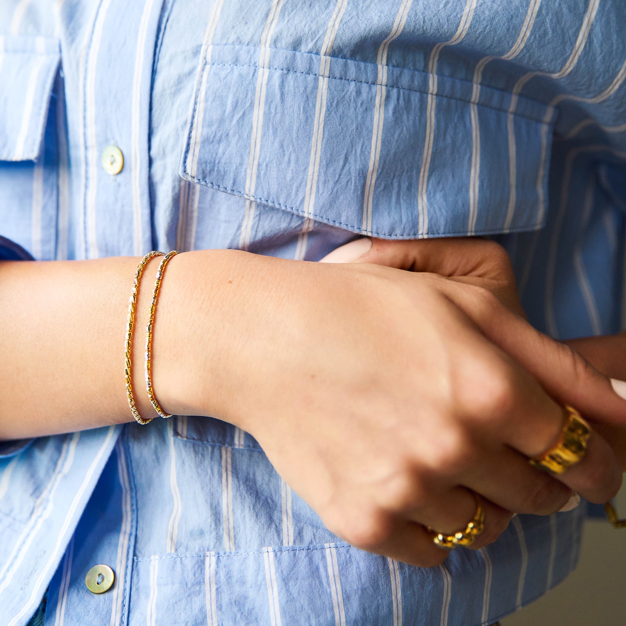 Gold Bead Bracelet - Abra Jewellery -