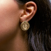 Lira Coin Earrings - Abra Jewellery - earrings