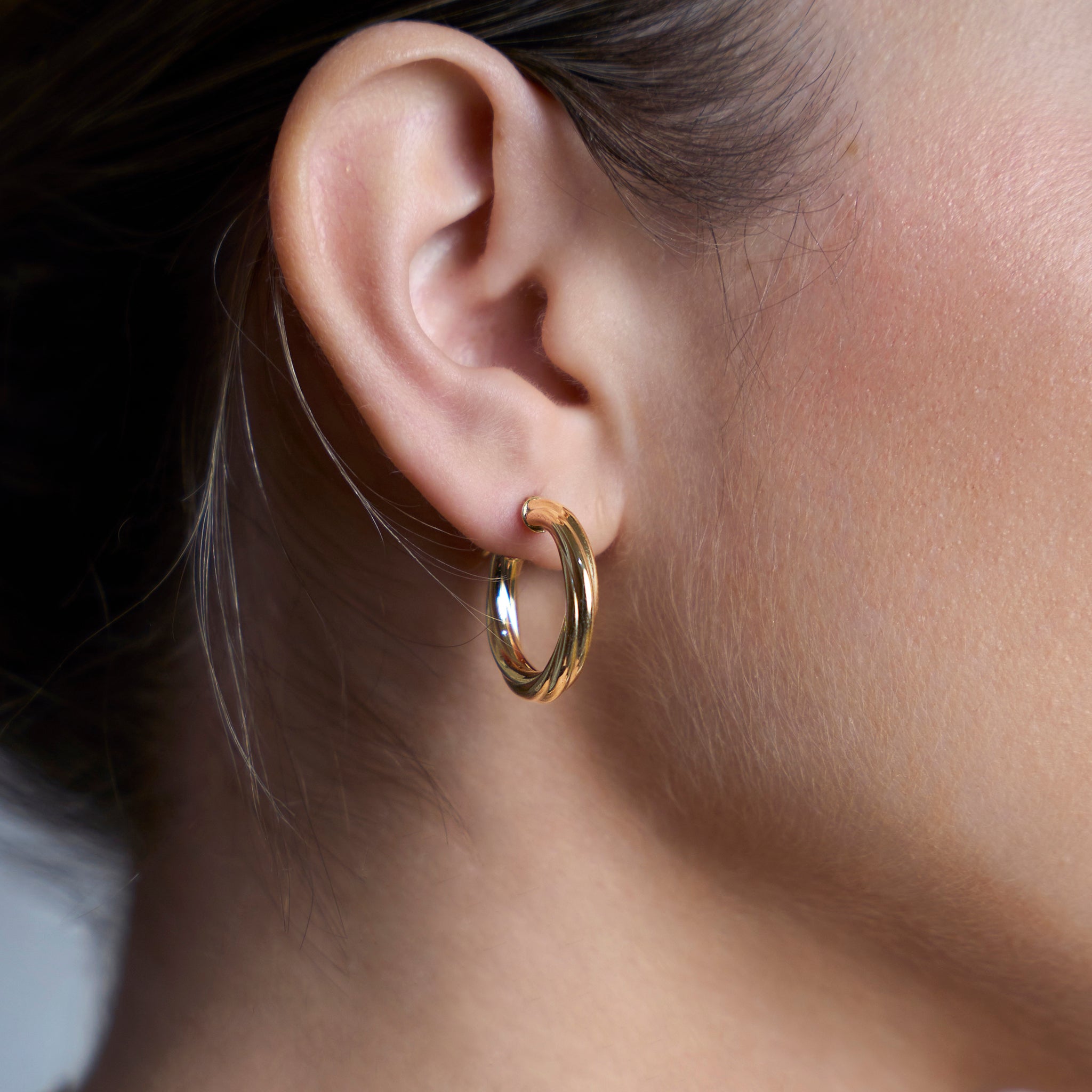 Loop Hoop Earrings - Abra Jewellery - earrings