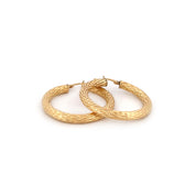 Scaletta Hoop Earrings - Abra Jewellery - earrings