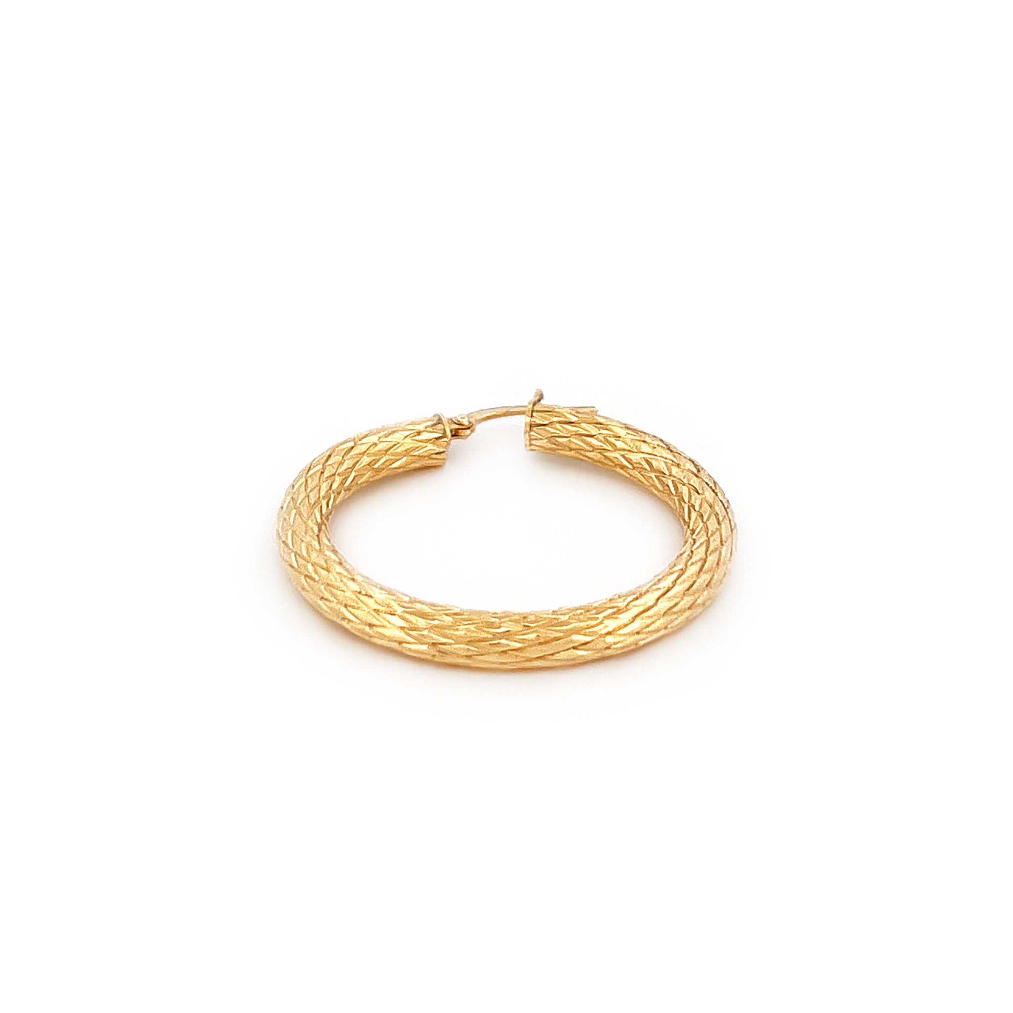 Scaletta Hoop Earrings - Abra Jewellery - earrings