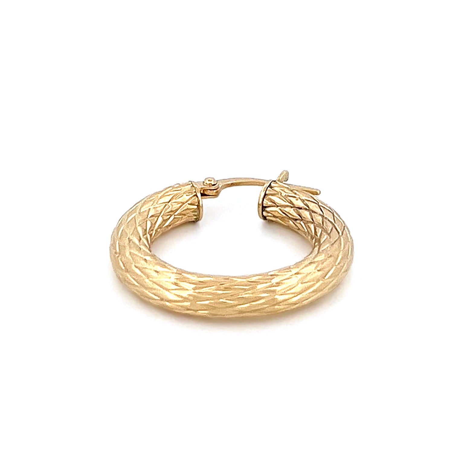 Scaletta Mini Hoop Earrings - Abra Jewellery - earrings