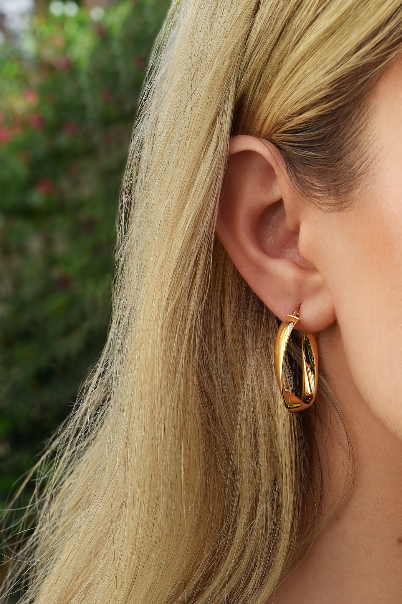 Twisted Oval Earrings - Abra Jewellery -